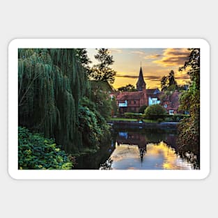 Early Evening Whitchurch on Thames Sticker